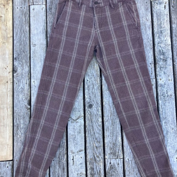 Levi’s XX Chino Standard Taper Fit Men’s Brown Plaid Pants | Size 28x32 - Picture 1 of 10